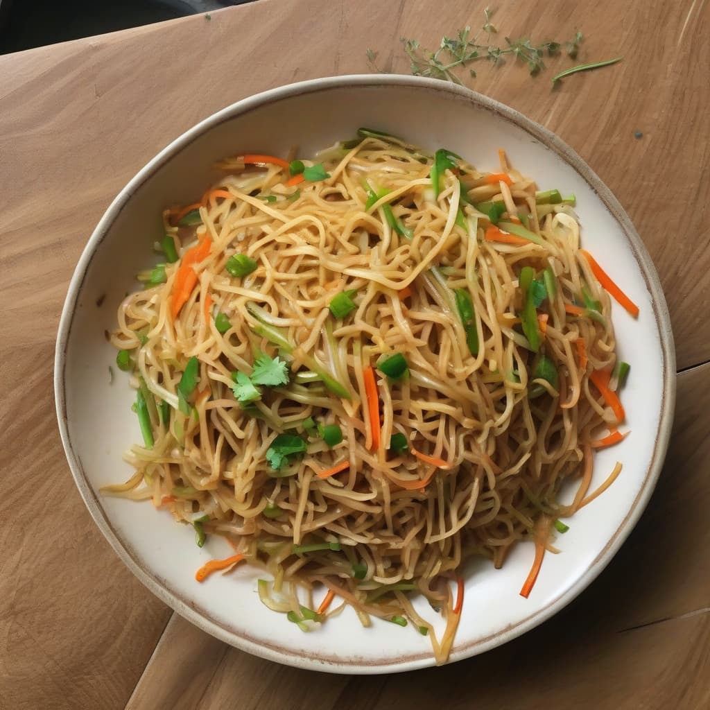 Vegetable Hakka Noodles